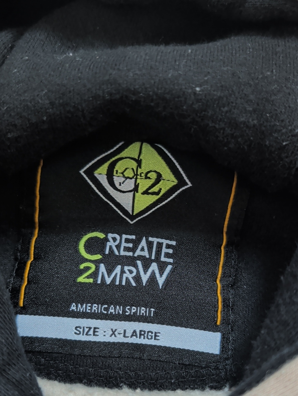 Keep Life Simple Create 2MRW Graphic Hoodie - Tan with Multicolor Prints - Picture 4 of 10
